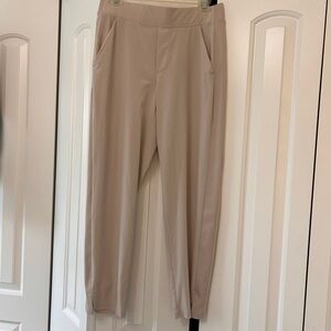 Athleta Straight-Leg Pull-On Pants in Taupe
